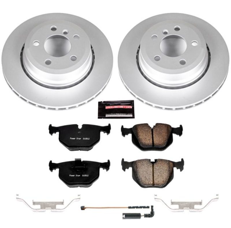 Power Stop 04-10 BMW X3 Rear Z23 Evolution Sport Coated Brake Kit-Brake Kits - Performance D&S-Grocery Getter Performance