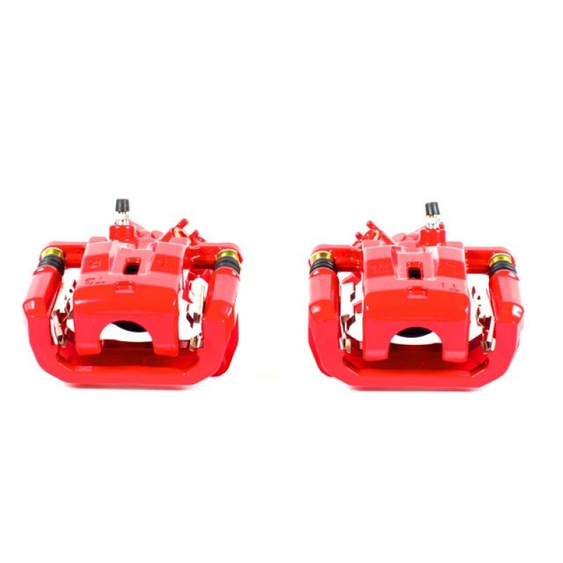 Power Stop 04-10 Mazda RX-8 Rear Red Calipers w/Brackets - Pair-Brake Calipers - Perf-Grocery Getter Performance