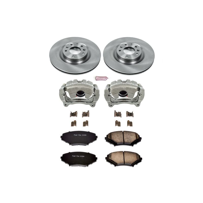 Power Stop 04-11 Mazda RX-8 Front Autospecialty Brake Kit w/Calipers-Brake Kits - OE-Grocery Getter Performance