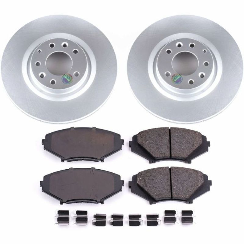 Power Stop 04-11 Mazda RX-8 Front Z17 Evolution Geomet Coated Brake Kit-Brake Kits - Performance Blank-Grocery Getter Performance