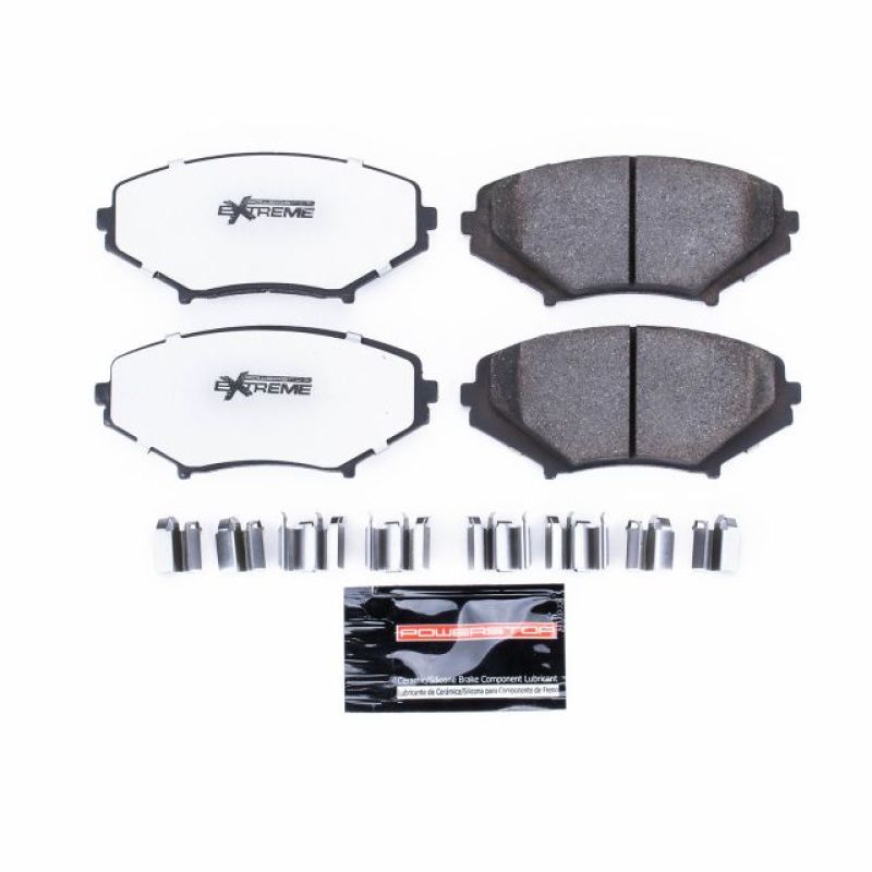 Power Stop 04-11 Mazda RX-8 Front Z26 Extreme Street Brake Pads w/Hardware-Brake Pads - Performance-Grocery Getter Performance