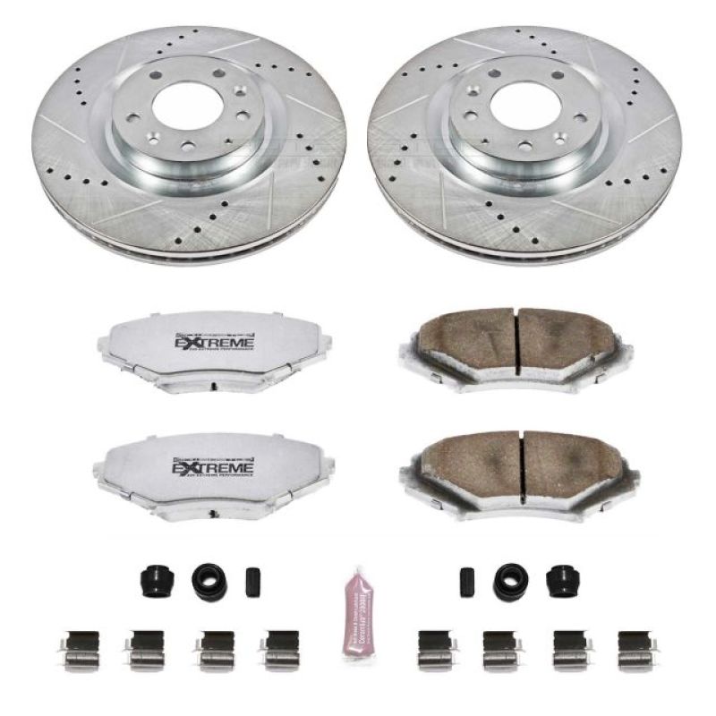 Power Stop 04-11 Mazda RX-8 Front Z26 Street Warrior Brake Kit-Brake Kits - Performance D&S-Grocery Getter Performance