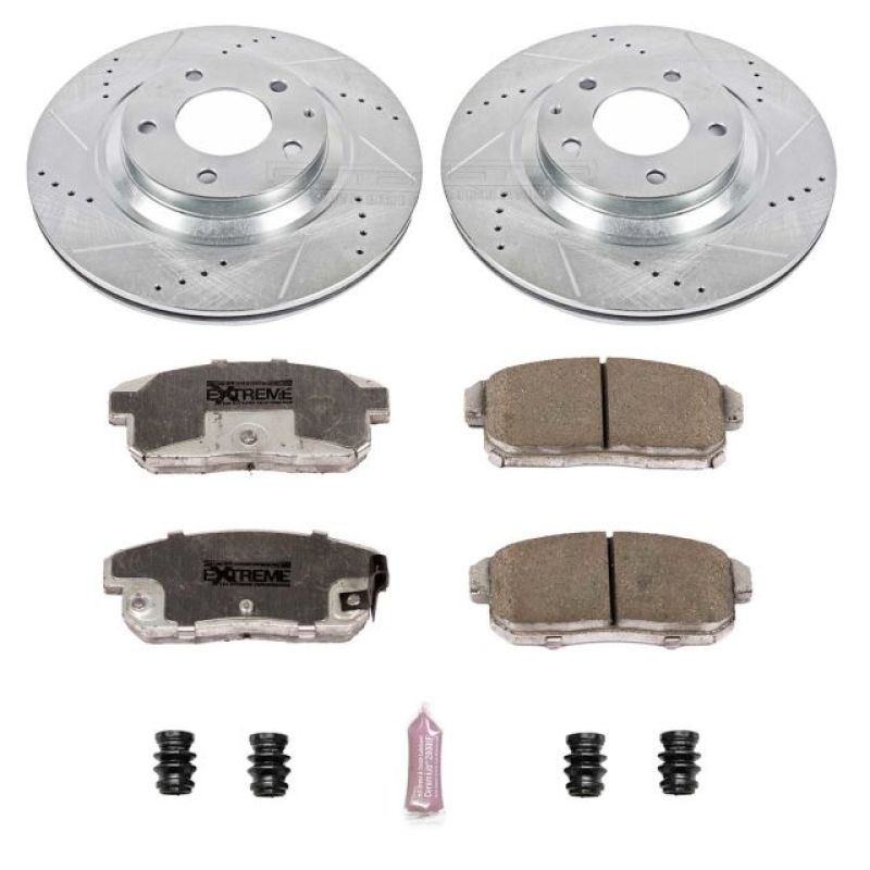 Power Stop 04-11 Mazda RX-8 Rear Z26 Street Warrior Brake Kit-Brake Kits - Performance D&S-Grocery Getter Performance