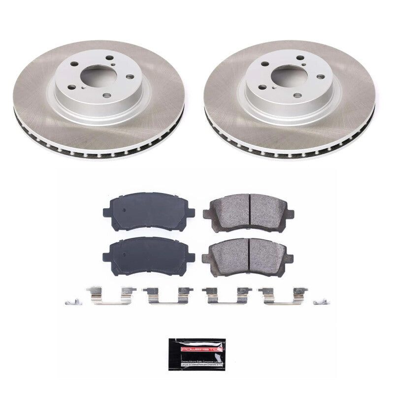 Power Stop 04-13 Mazda 3 Front Semi-Coated Rotor Kit-Brake Kits - Performance Blank-Grocery Getter Performance