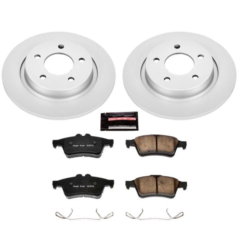 Power Stop 04-13 Mazda 3 Rear Z17 Evolution Geomet Coated Brake Kit-Brake Kits - Performance Blank-Grocery Getter Performance