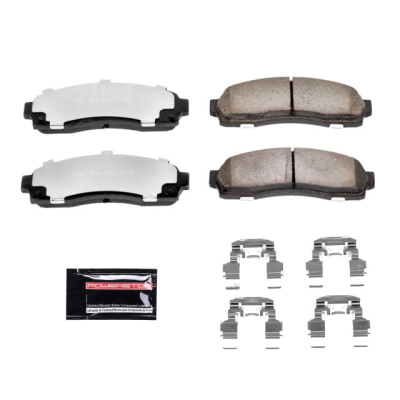 Power Stop 05-06 Chevrolet Equinox Front Z36 Truck & Tow Brake Pads w/Hardware-Brake Pads - Performance-Grocery Getter Performance