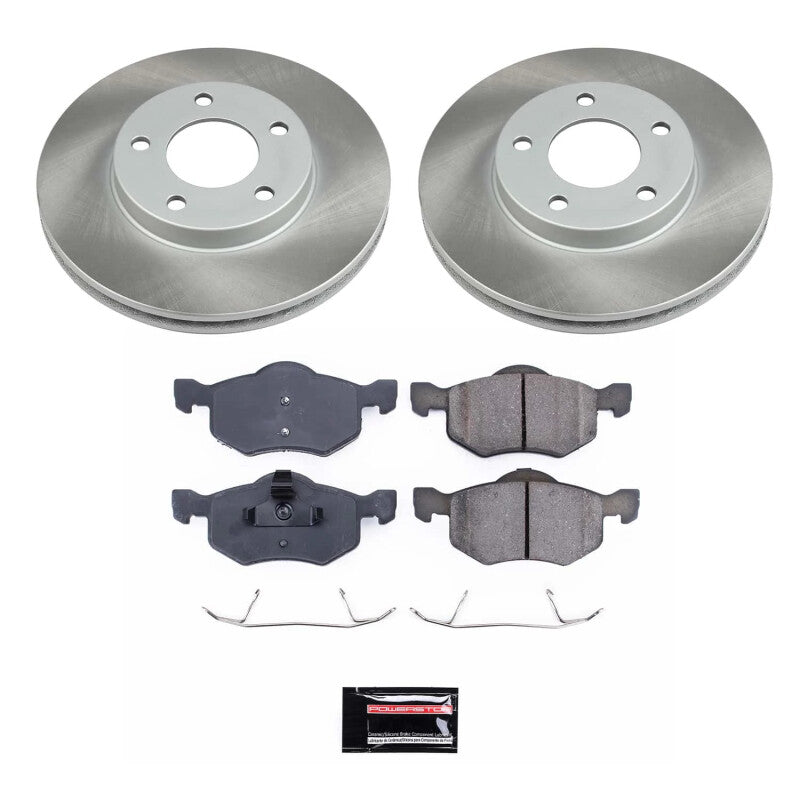 Power Stop 05-07 Mercury Mariner Front Semi-Coated Rotor Kit-Brake Kits - Performance Blank-Grocery Getter Performance