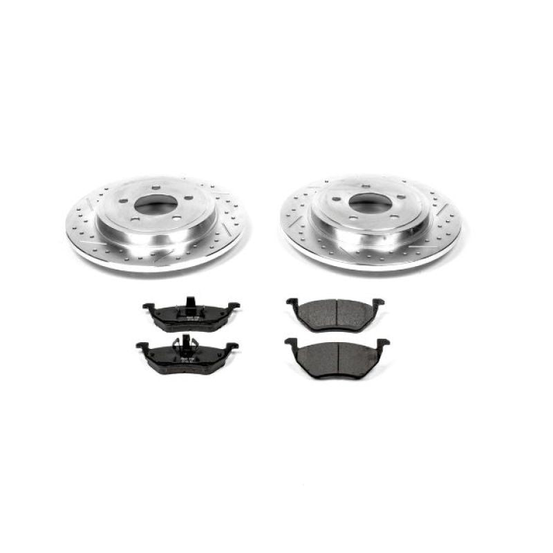 Power Stop 05-08 Ford Escape Rear Z23 Evolution Sport Brake Kit-Brake Kits - Performance D&S-Grocery Getter Performance