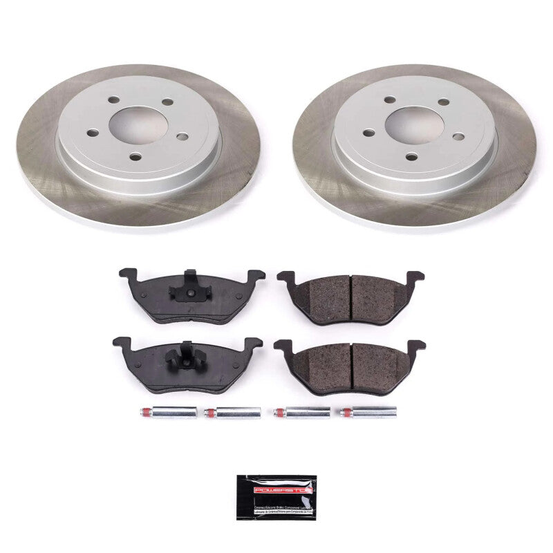 Power Stop 05-08 Mercury Mariner Rear Semi-Coated Rotor Kit-Brake Kits - Performance Blank-Grocery Getter Performance