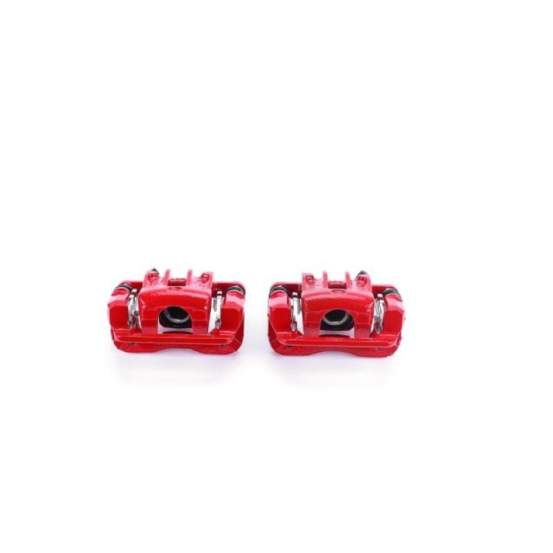 Power Stop 05-09 Hyundai Tucson Rear Red Calipers w/Brackets - Pair-Brake Calipers - Perf-Grocery Getter Performance