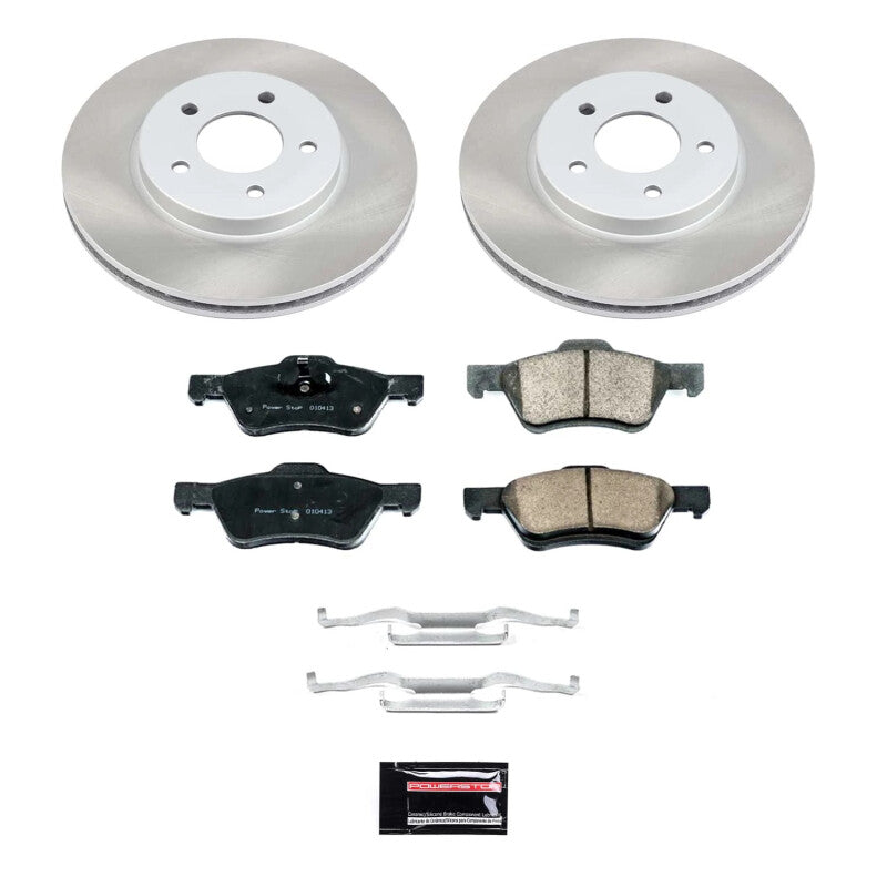 Power Stop 05-10 Mercury Mariner Front Semi-Coated Rotor Kit-Brake Kits - Performance Blank-Grocery Getter Performance