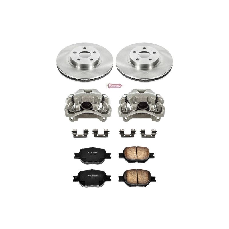 Power Stop 05-10 Scion tC Front Autospecialty Brake Kit w/Calipers-Brake Kits - OE-Grocery Getter Performance