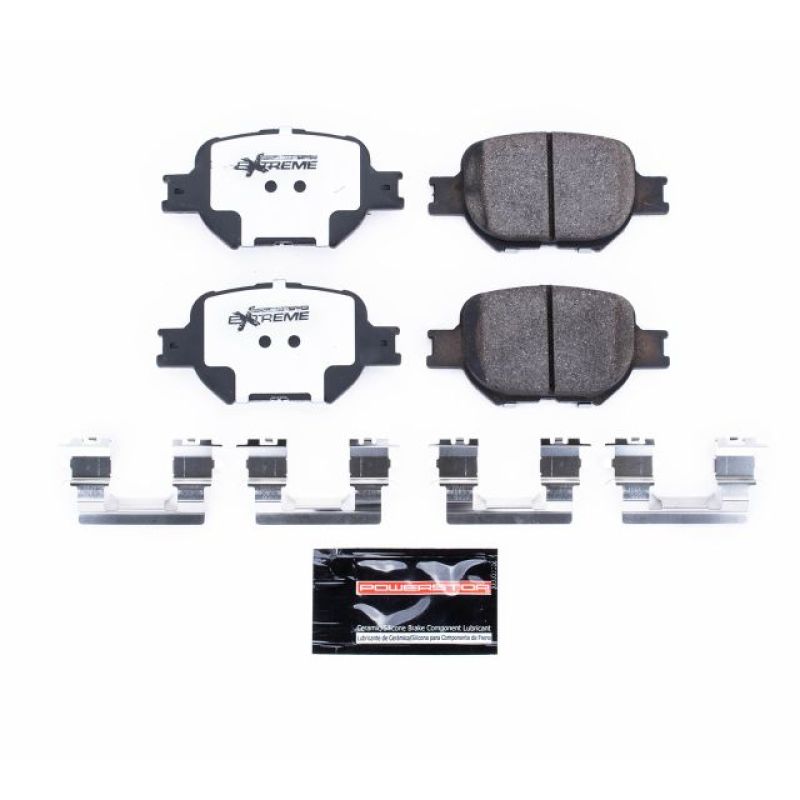 Power Stop 05-10 Scion tC Front Z26 Extreme Street Brake Pads w/Hardware-Brake Pads - Performance-Grocery Getter Performance