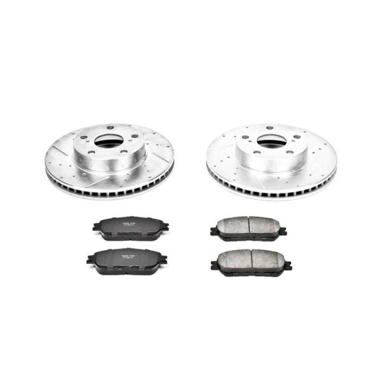 Power Stop 05-15 Toyota Tacoma Front Z23 Evolution Sport Brake Kit-Brake Kits - Performance D&S-Grocery Getter Performance