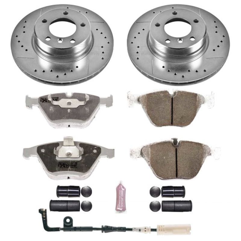 Power Stop 06-07 BMW 525i Front Z26 Street Warrior Brake Kit-Brake Kits - Performance D&S-Grocery Getter Performance