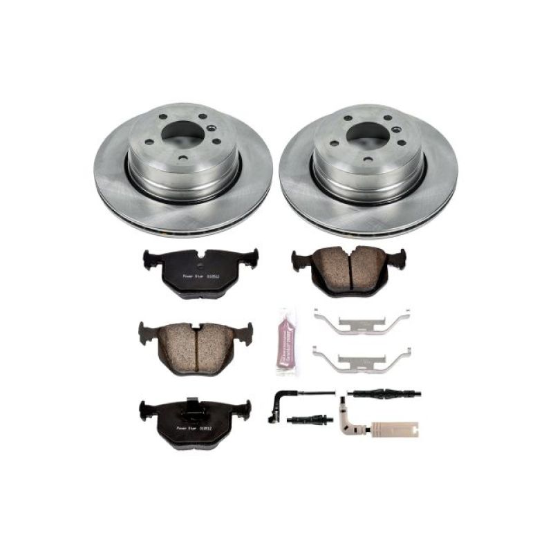 Power Stop 06-07 BMW 525xi Rear Autospecialty Brake Kit-Brake Kits - OE-Grocery Getter Performance