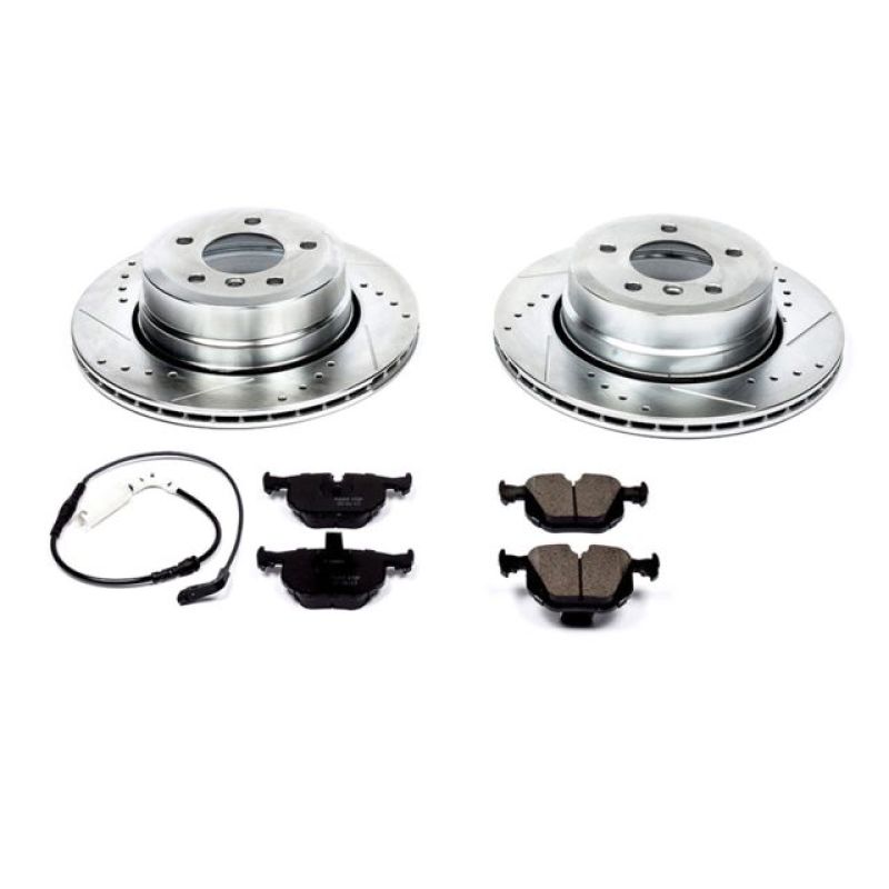 Power Stop 06-07 BMW 525xi Rear Z23 Evolution Sport Brake Kit-Brake Kits - Performance D&S-Grocery Getter Performance