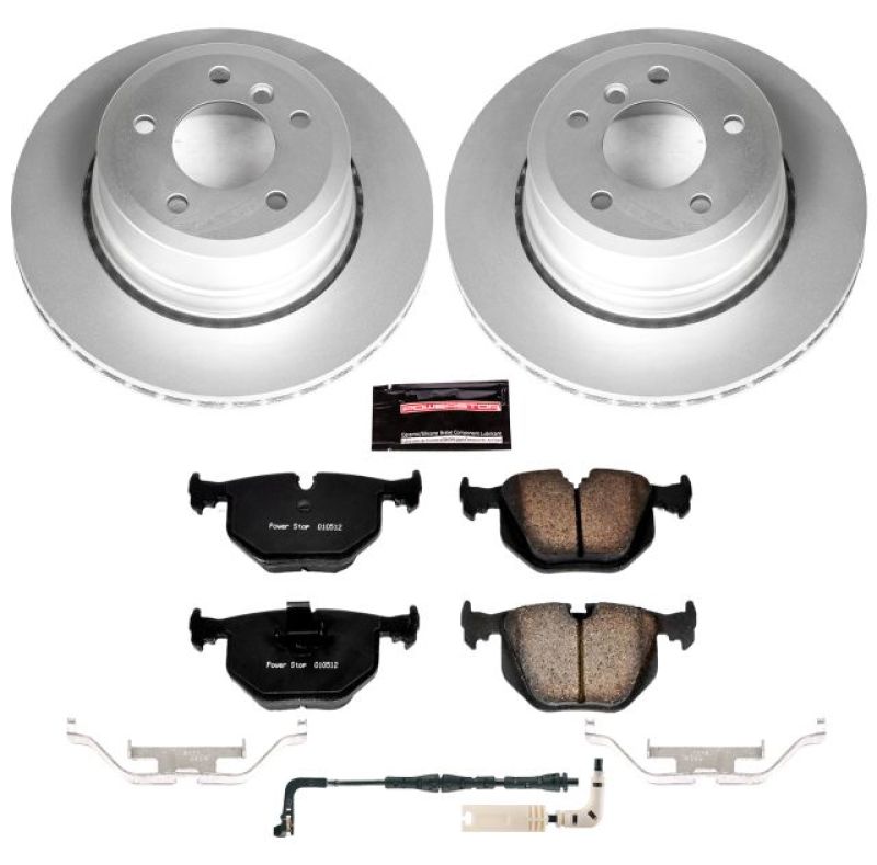 Power Stop 06-07 BMW 525xi Rear Z23 Evolution Sport Coated Brake Kit-Brake Kits - Performance D&S-Grocery Getter Performance