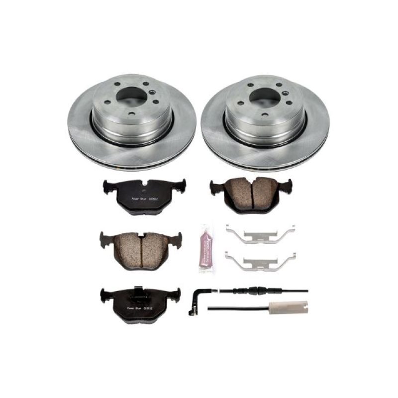 Power Stop 06-07 BMW 530xi Rear Autospecialty Brake Kit-Brake Kits - OE-Grocery Getter Performance