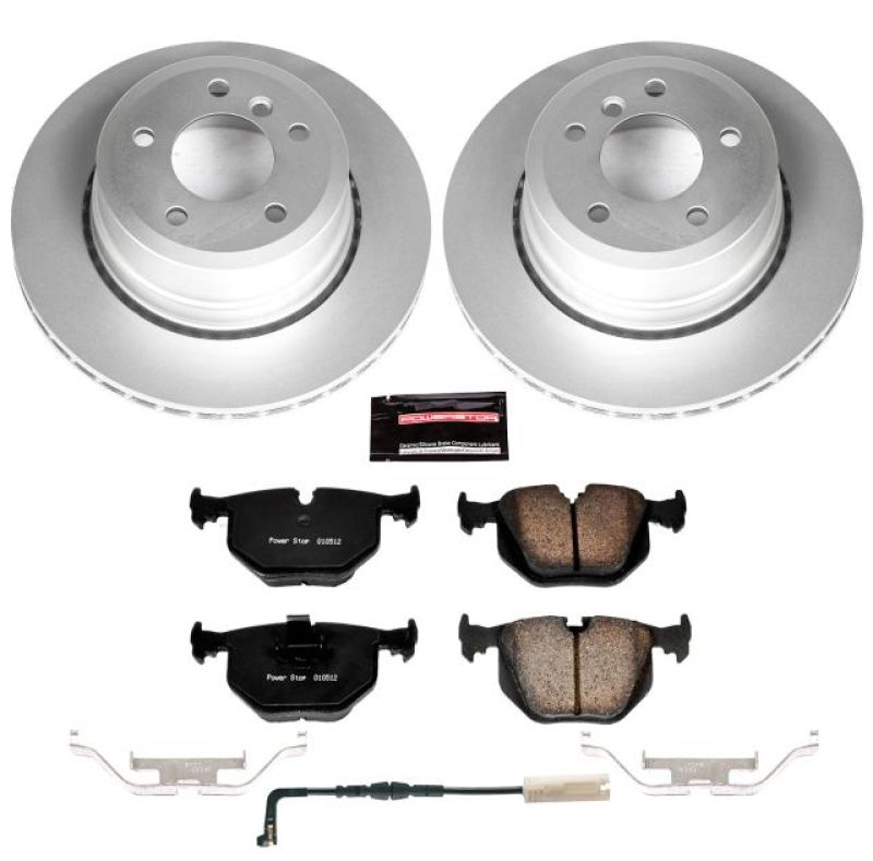 Power Stop 06-07 BMW 530xi Rear Z23 Evolution Sport Coated Brake Kit-Brake Kits - Performance D&S-Grocery Getter Performance