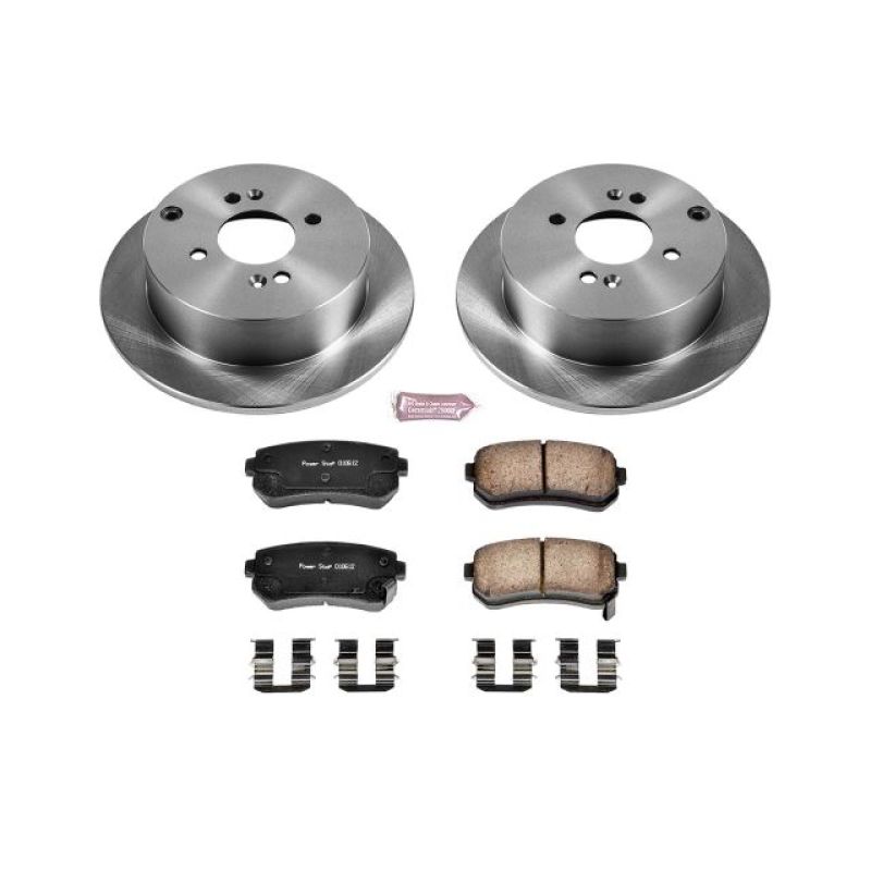 Power Stop 06-07 Hyundai Accent Rear Autospecialty Brake Kit-Brake Kits - OE-Grocery Getter Performance