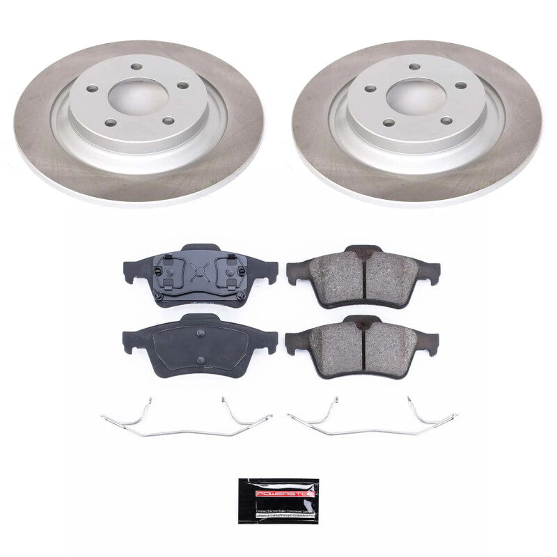 Power Stop 06-07 Mazda 5 Rear Semi-Coated Rotor Kit-Brake Kits - Performance Blank-Grocery Getter Performance