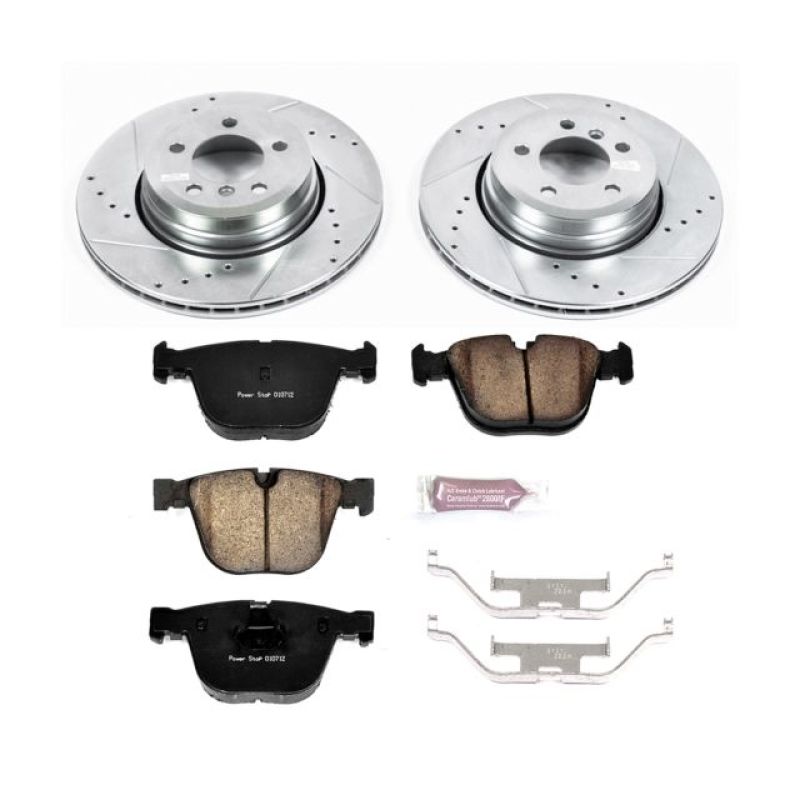 Power Stop 06-08 BMW 750i Rear Z23 Evolution Sport Brake Kit-Brake Kits - Performance D&S-Grocery Getter Performance