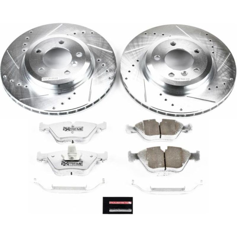 Power Stop 06-08 BMW Z4 Front Z26 Street Warrior Brake Kit-Brake Kits - Performance D&S-Grocery Getter Performance