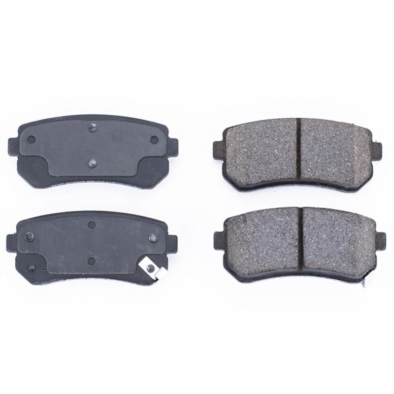 Power Stop 06-08 Hyundai Accent Rear Z16 Evolution Ceramic Brake Pads-Brake Pads - OE-Grocery Getter Performance