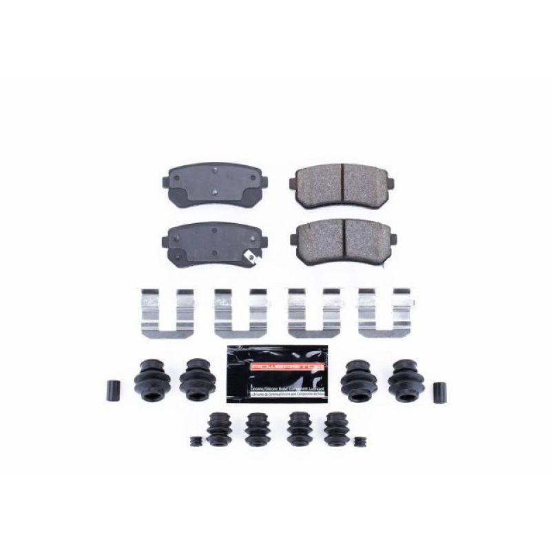 Power Stop 06-08 Hyundai Accent Rear Z23 Evolution Sport Brake Pads w/Hardware-Brake Pads - Performance-Grocery Getter Performance