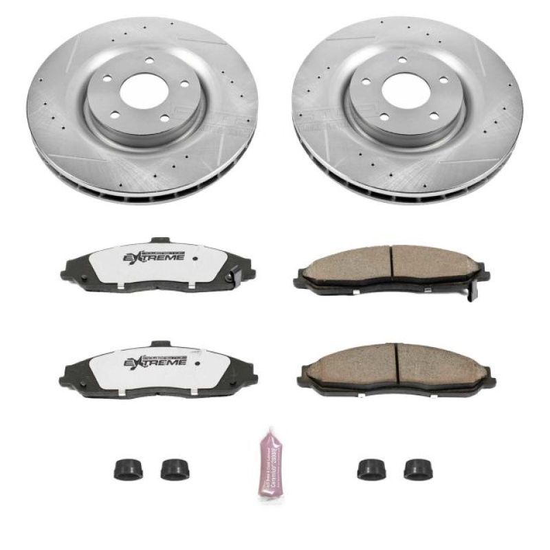 Power Stop 06-09 Cadillac XLR Front Z26 Street Warrior Brake Kit - Grocery Getter Performance