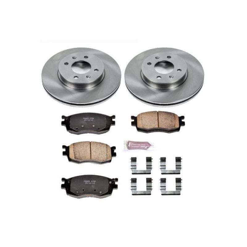Power Stop 06-11 Hyundai Accent Front Autospecialty Brake Kit-Brake Kits - OE-Grocery Getter Performance