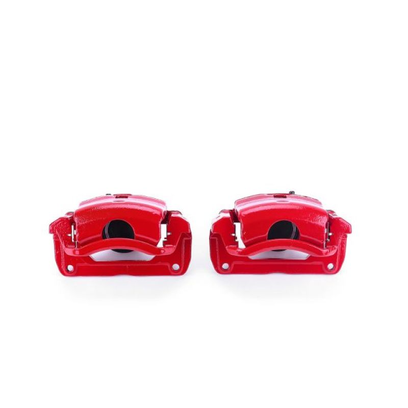 Power Stop 06-12 Ford Fusion Front Red Calipers w/Brackets - Pair-Brake Calipers - Perf-Grocery Getter Performance