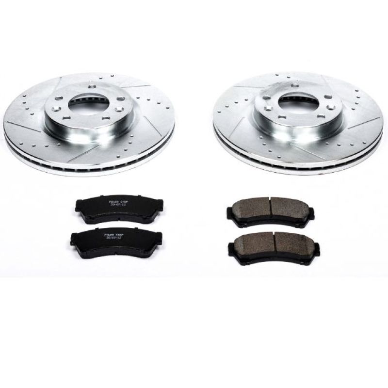 Power Stop 06-12 Ford Fusion Front Z23 Evolution Sport Brake Kit-Brake Kits - Performance D&S-Grocery Getter Performance