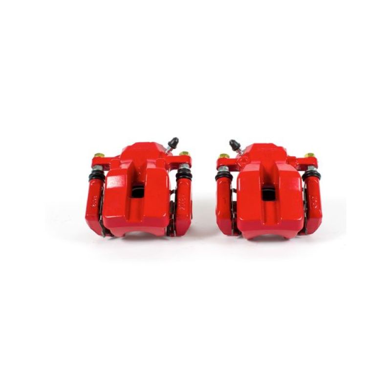 Power Stop 06-12 Toyota RAV4 Rear Red Calipers w/Brackets - Pair-Brake Calipers - Perf-Grocery Getter Performance