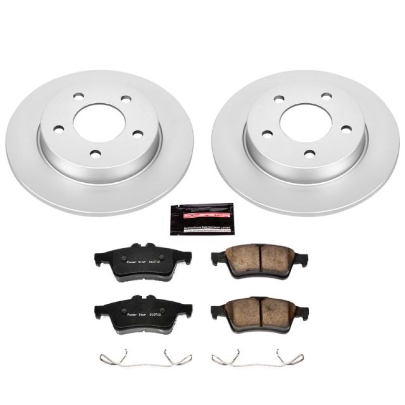 Power Stop 06-13 Mazda 3 Rear Z17 Evolution Geomet Coated Brake Kit-Brake Kits - Performance Blank-Grocery Getter Performance
