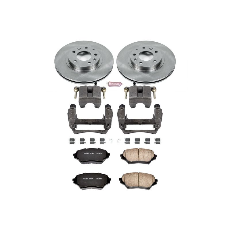 Power Stop 06-15 Mazda MX-5 Miata Front Autospecialty Brake Kit w/Calipers-Brake Kits - OE-Grocery Getter Performance