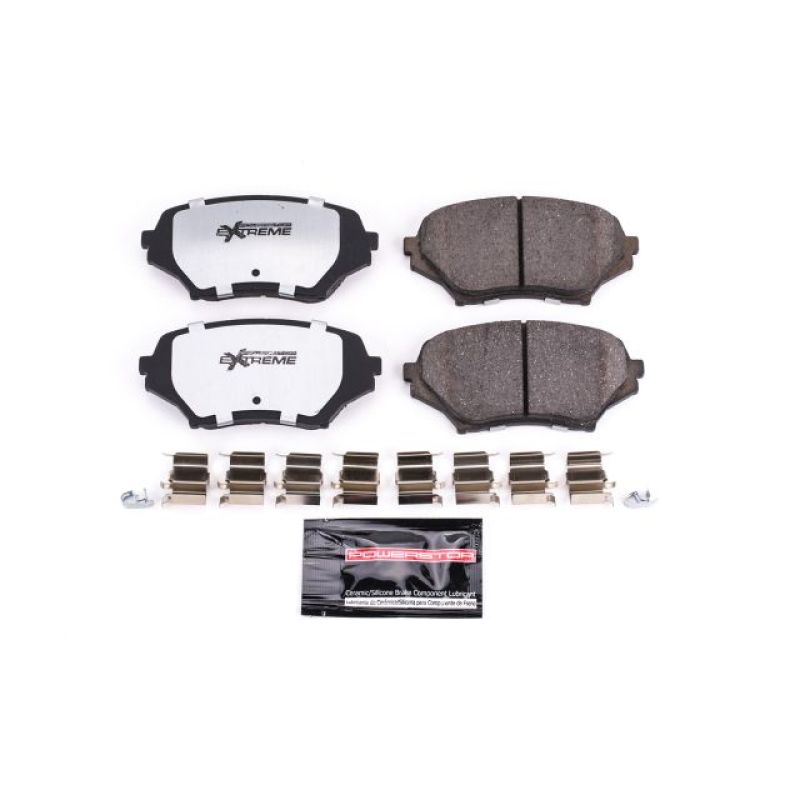 Power Stop 06-15 Mazda MX-5 Miata Front Z26 Extreme Street Brake Pads w/Hardware-Brake Pads - Performance-Grocery Getter Performance