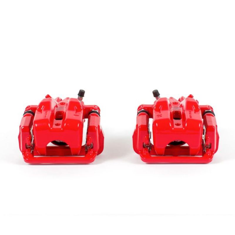 Power Stop 06-15 Mazda MX-5 Miata Rear Red Calipers w/Brackets - Pair-Brake Calipers - Perf-Grocery Getter Performance