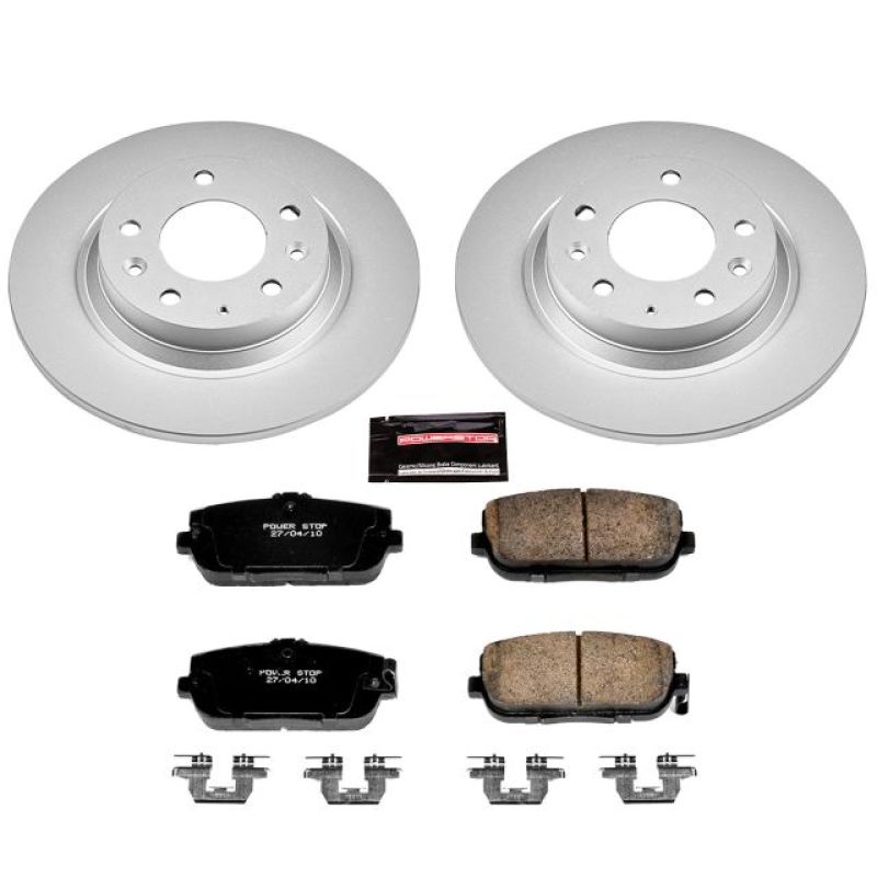 Power Stop 06-15 Mazda MX-5 Miata Rear Z17 Evolution Geomet Coated Brake Kit-Brake Kits - Performance Blank-Grocery Getter Performance