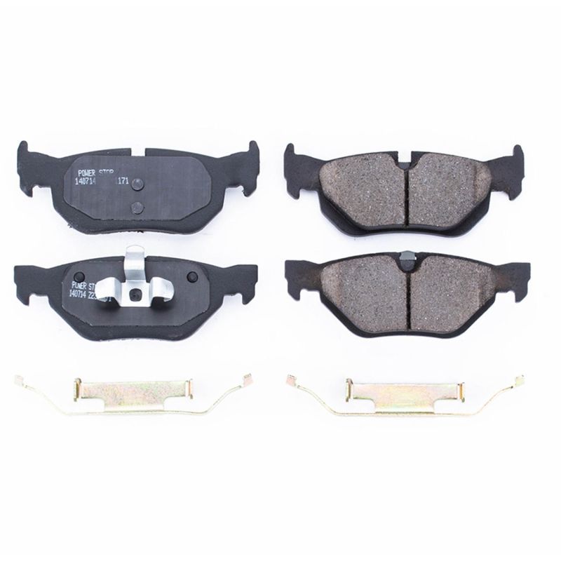 Power Stop 07-09 BMW 323i Rear Z17 Evolution Ceramic Brake Pads w/Hardware-Brake Pads - OE-Grocery Getter Performance