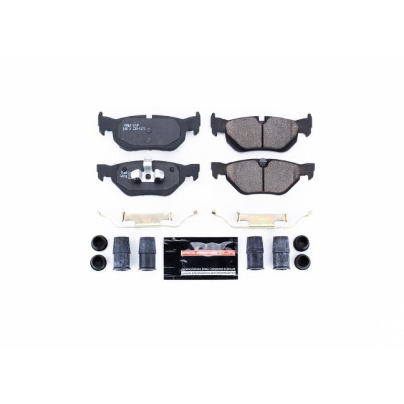 Power Stop 07-09 BMW 323i Rear Z23 Evolution Sport Brake Pads w/Hardware-Brake Pads - Performance-Grocery Getter Performance