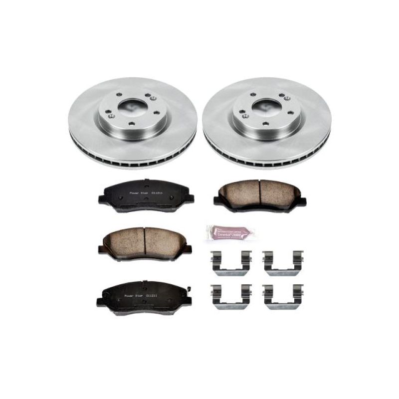 Power Stop 07-09 Hyundai Santa Fe Front Autospecialty Brake Kit-Brake Kits - OE-Grocery Getter Performance