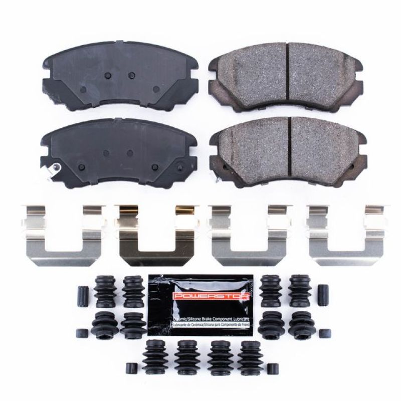 Power Stop 07-10 Hyundai Elantra Front Z23 Evolution Sport Brake Pads w/Hardware-Brake Pads - Performance-Grocery Getter Performance