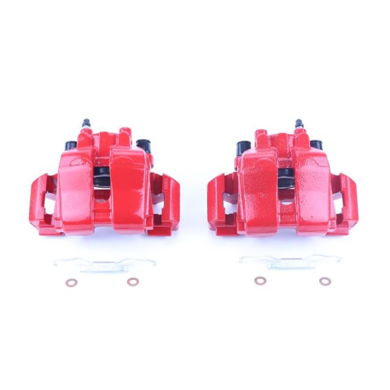 Power Stop 07-12 Ford Escape Front Red Calipers w/Brackets - Pair-Brake Calipers - Perf-Grocery Getter Performance
