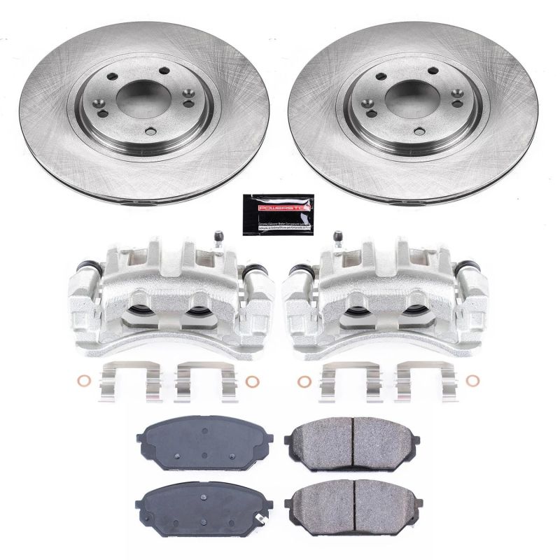 Power Stop 07-12 Hyundai Veracruz Front Autospecialty Kit w/Cals-Brake Calipers - OE-Grocery Getter Performance