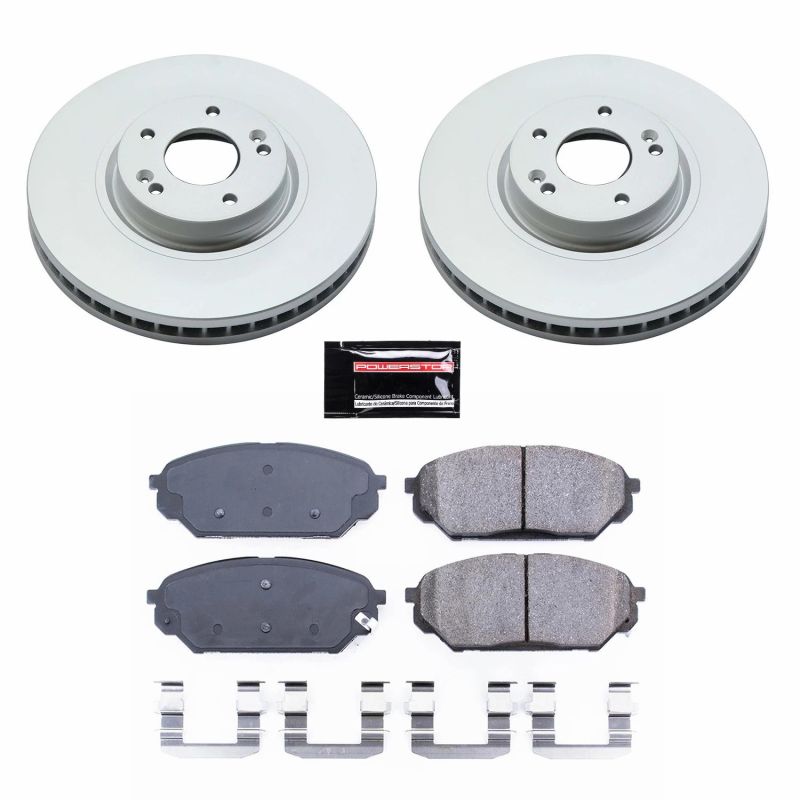 Power Stop 07-12 Hyundai Veracruz Front Z17 Evolution Geomet Coated Brake Kit-Brake Kits - Performance Blank-Grocery Getter Performance