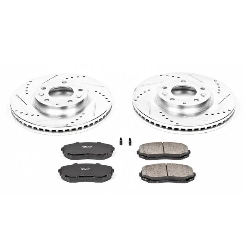 Power Stop 07-12 Mazda CX-7 Front Z23 Evolution Sport Brake Kit-Brake Kits - Performance D&S-Grocery Getter Performance