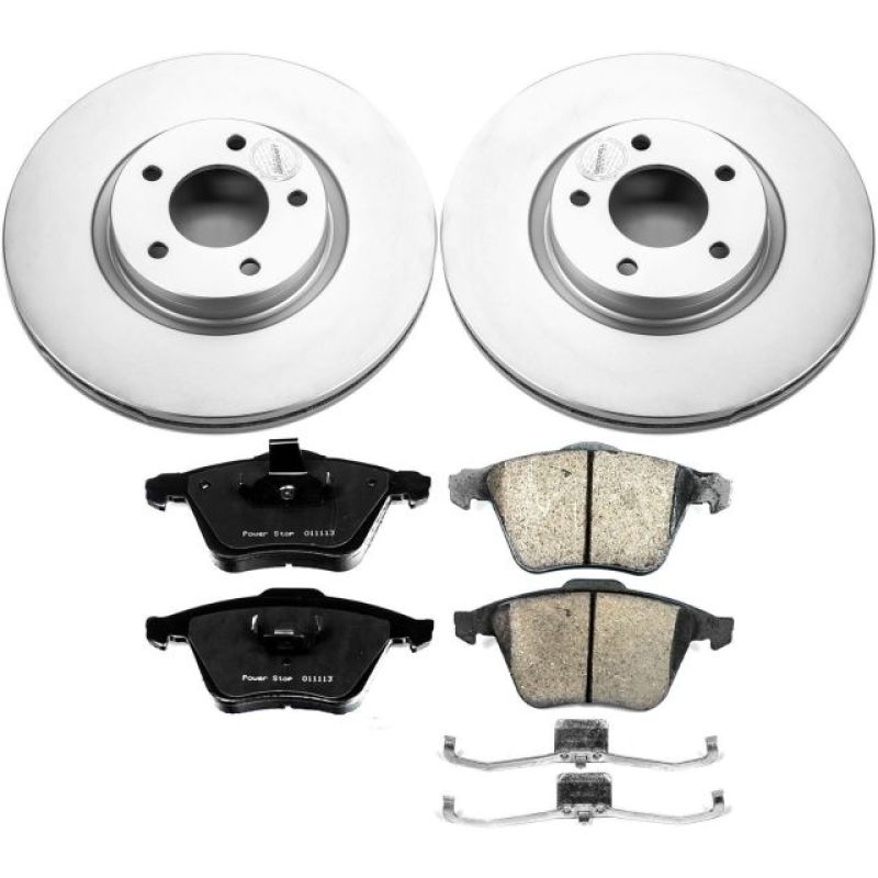 Power Stop 07-13 Mazda 3 Front Z17 Evolution Geomet Coated Brake Kit-Brake Kits - Performance Blank-Grocery Getter Performance
