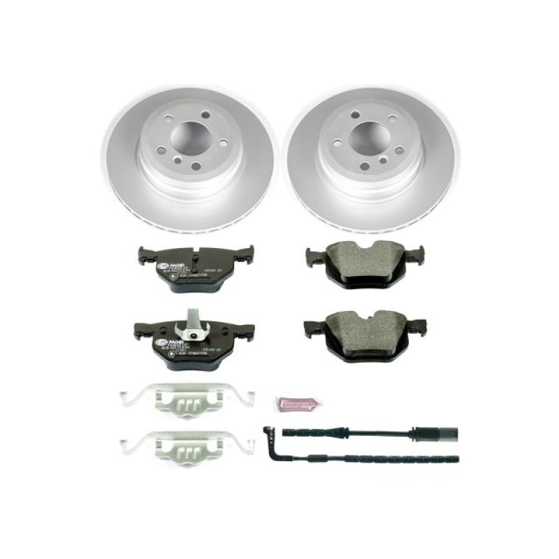 Power Stop 07-15 BMW X5 Rear Euro-Stop Brake Kit-Brake Kits - OE-Grocery Getter Performance